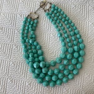 Beautiful turquoise beaded J. Crew necklace